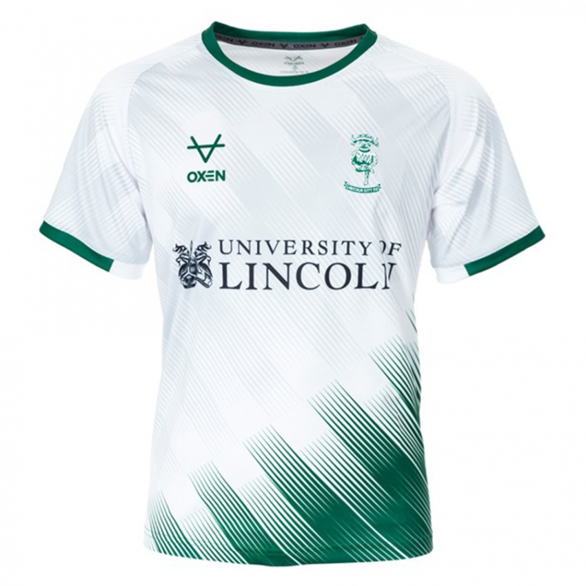 Niño Camiseta Lukas Jensen #1 Blanco 2ª Equipación 2023/24 La Camisa