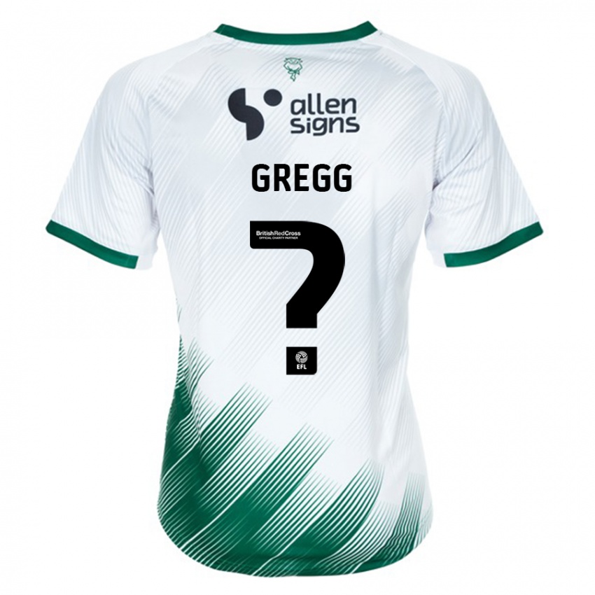 Niño Camiseta Morgan Worsfold-Gregg #0 Blanco 2ª Equipación 2023/24 La Camisa