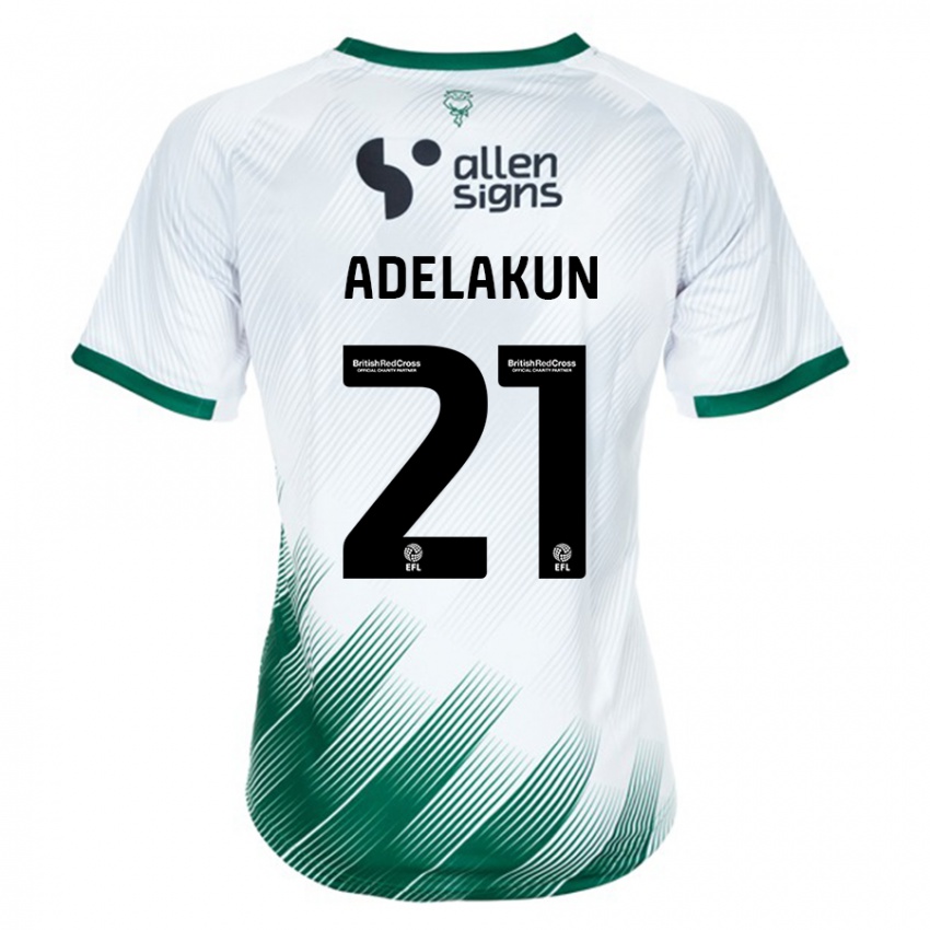 Niño Camiseta Hakeeb Adelakun #21 Blanco 2ª Equipación 2023/24 La Camisa