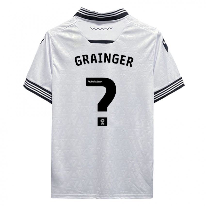 Niño Camiseta William Grainger #0 Blanco 2ª Equipación 2023/24 La Camisa