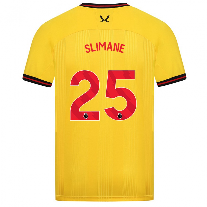 Niño Camiseta Anis Slimane #25 Amarillo 2ª Equipación 2023/24 La Camisa