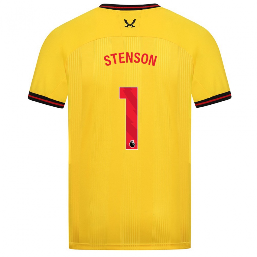 Niño Camiseta Fran Stenson #1 Amarillo 2ª Equipación 2023/24 La Camisa