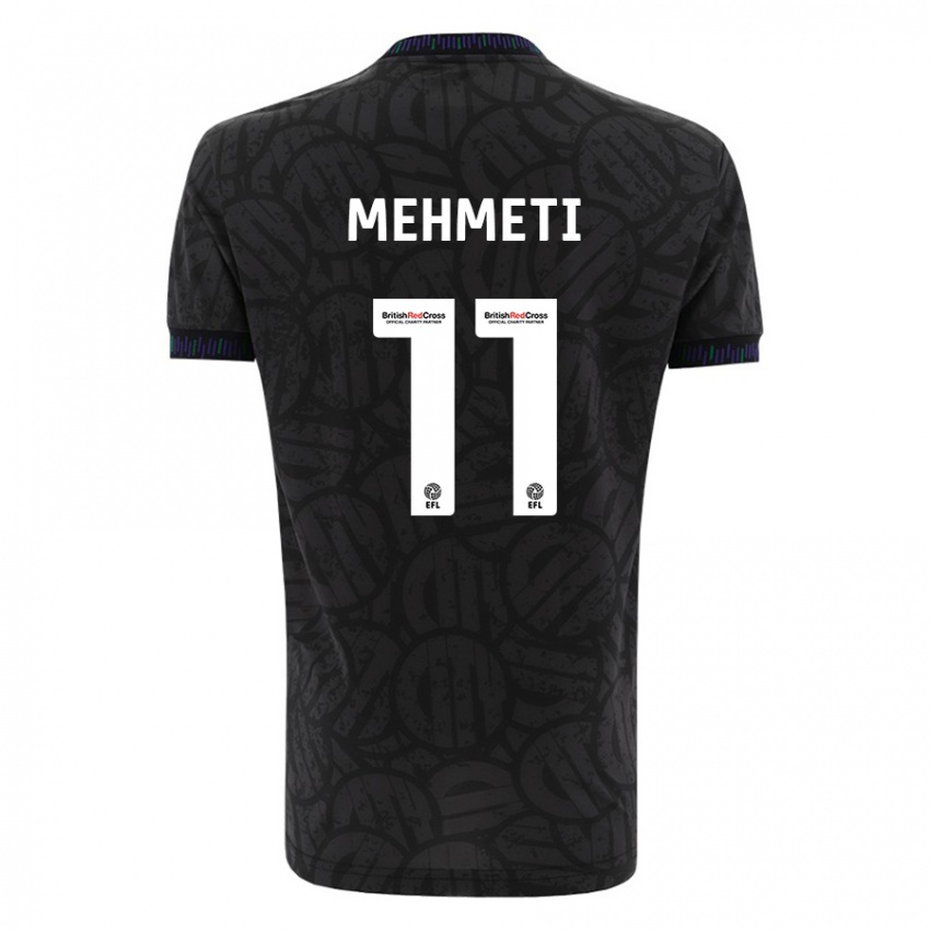 Niño Camiseta Anis Mehmeti #11 Negro 2ª Equipación 2023/24 La Camisa