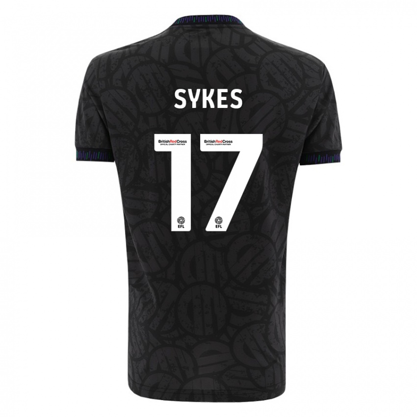 Niño Camiseta Mark Sykes #17 Negro 2ª Equipación 2023/24 La Camisa