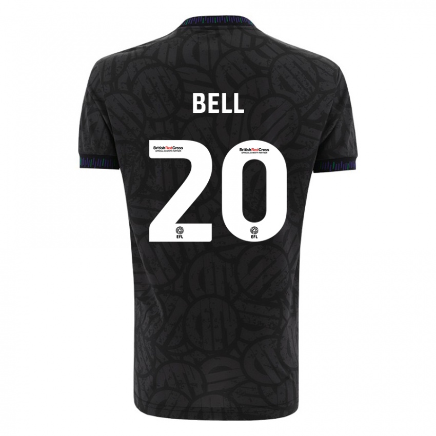 Niño Camiseta Sam Bell #20 Negro 2ª Equipación 2023/24 La Camisa