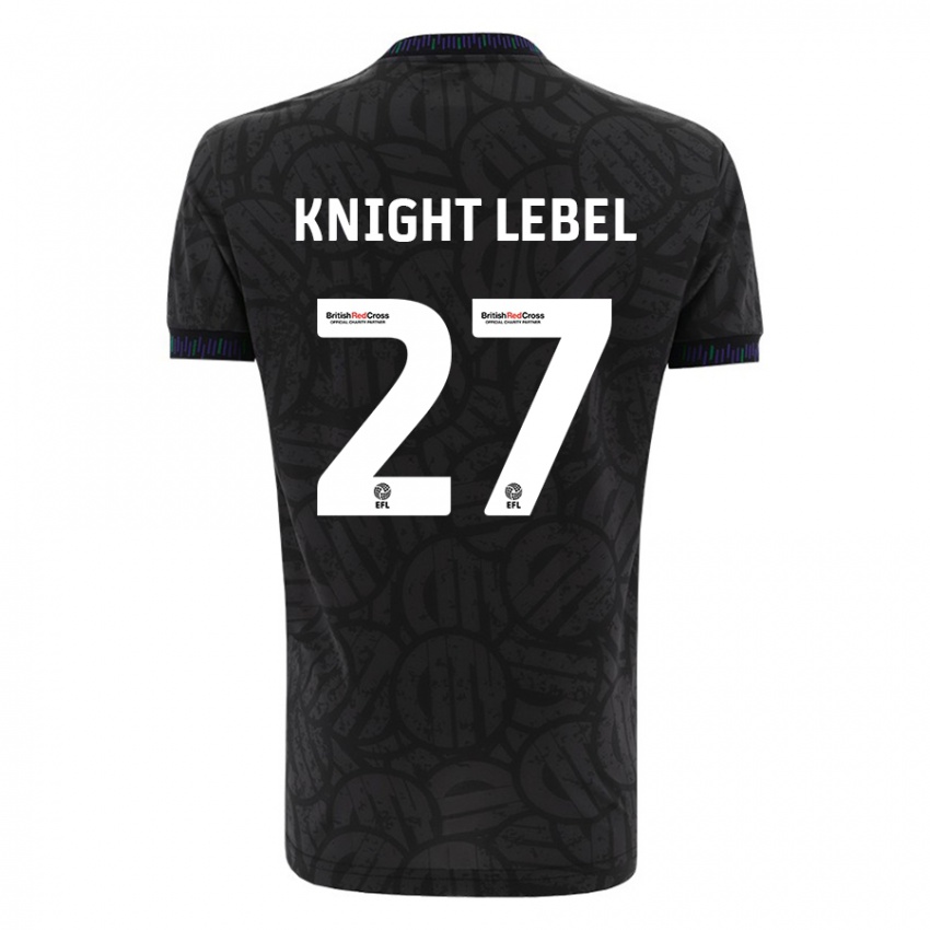 Niño Camiseta Jamie Knight-Lebel #27 Negro 2ª Equipación 2023/24 La Camisa