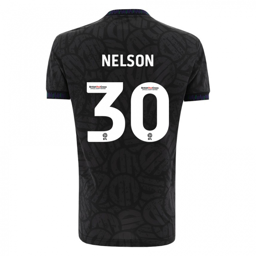 Niño Camiseta Raekwon Nelson #30 Negro 2ª Equipación 2023/24 La Camisa