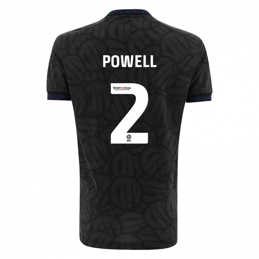 Niño Camiseta Ella Powell #2 Negro 2ª Equipación 2023/24 La Camisa