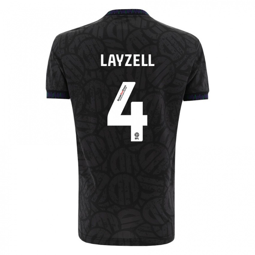 Niño Camiseta Naomi Layzell #4 Negro 2ª Equipación 2023/24 La Camisa