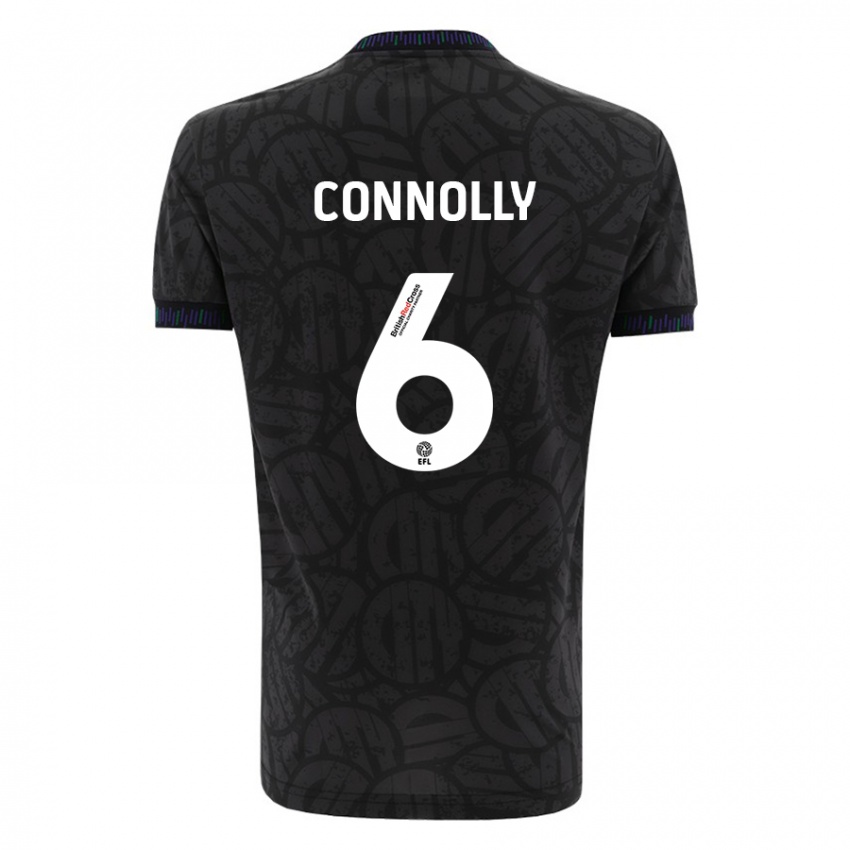 Niño Camiseta Megan Connolly #6 Negro 2ª Equipación 2023/24 La Camisa