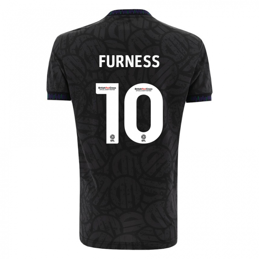 Niño Camiseta Rachel Furness #10 Negro 2ª Equipación 2023/24 La Camisa