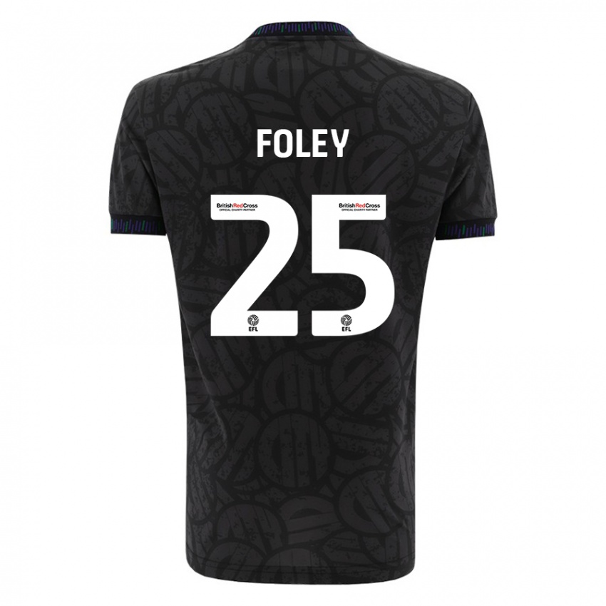 Niño Camiseta Erin Foley #25 Negro 2ª Equipación 2023/24 La Camisa