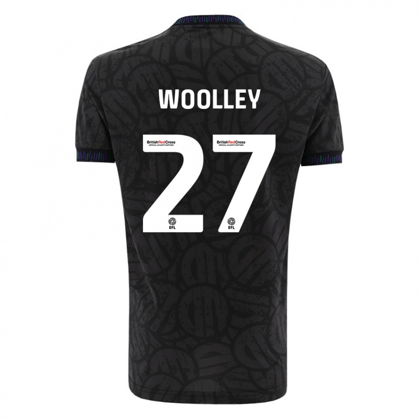 Niño Camiseta Jesse Woolley #27 Negro 2ª Equipación 2023/24 La Camisa