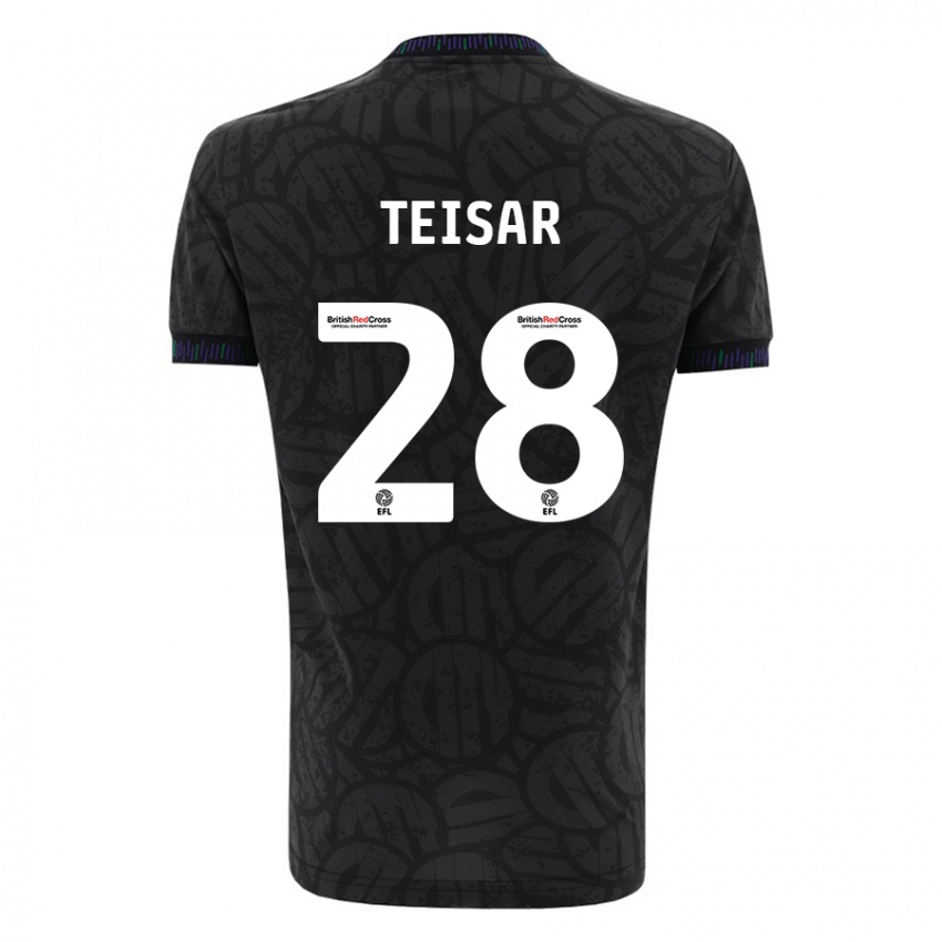 Niño Camiseta Tianna Teisar #28 Negro 2ª Equipación 2023/24 La Camisa