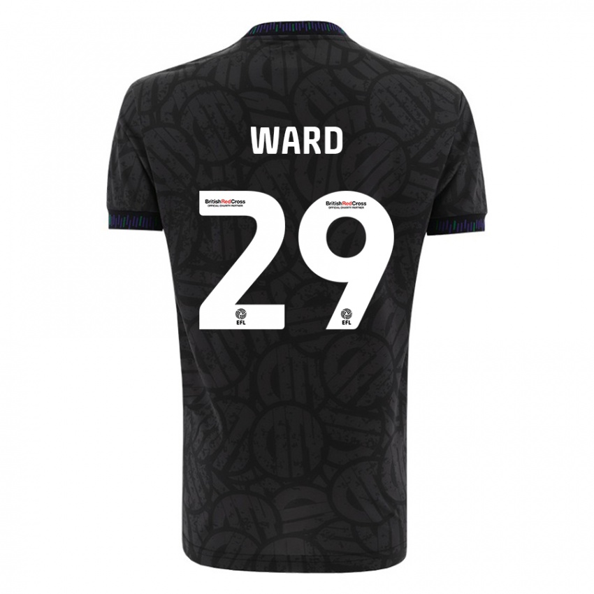 Niño Camiseta Mari Ward #29 Negro 2ª Equipación 2023/24 La Camisa