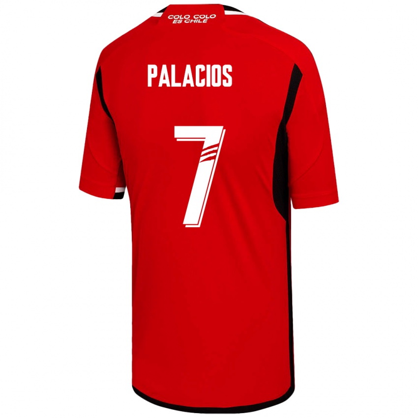 Niño Camiseta Carlos Palacios #7 Rojo 2ª Equipación 2023/24 La Camisa
