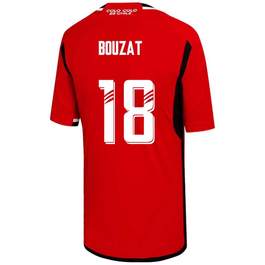 Niño Camiseta Agustín Bouzat #18 Rojo 2ª Equipación 2023/24 La Camisa