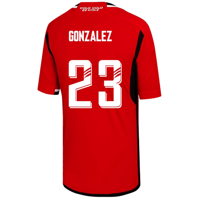 Niño Camiseta Ramiro González #23 Rojo 2ª Equipación 2023/24 La Camisa