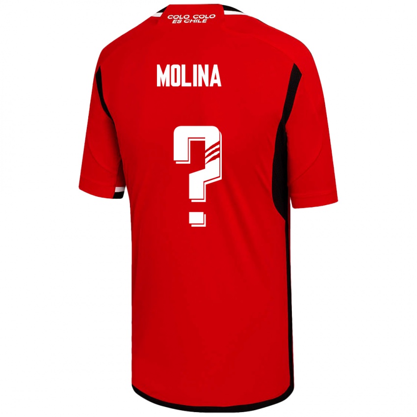 Niño Camiseta Byron Molina #0 Rojo 2ª Equipación 2023/24 La Camisa