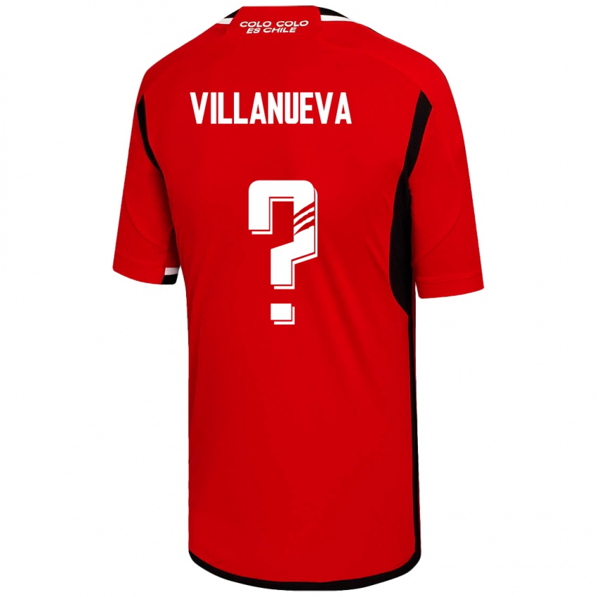 Niño Camiseta Eduardo Villanueva #0 Rojo 2ª Equipación 2023/24 La Camisa