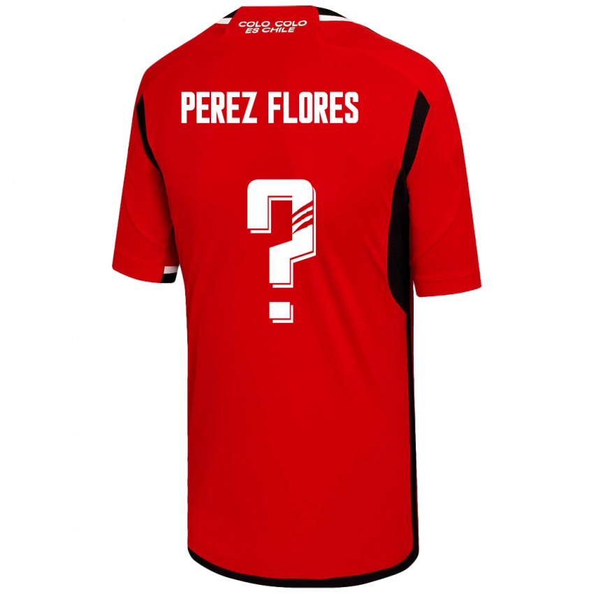 Niño Camiseta Benjamín Pérez Flores #0 Rojo 2ª Equipación 2023/24 La Camisa