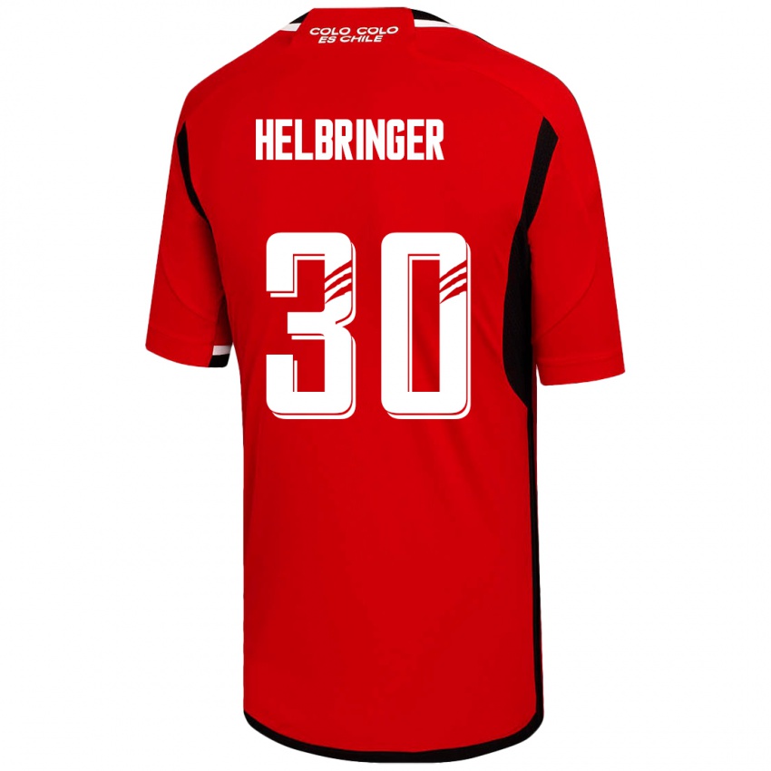 Niño Camiseta Aixa Helbringer #30 Rojo 2ª Equipación 2023/24 La Camisa