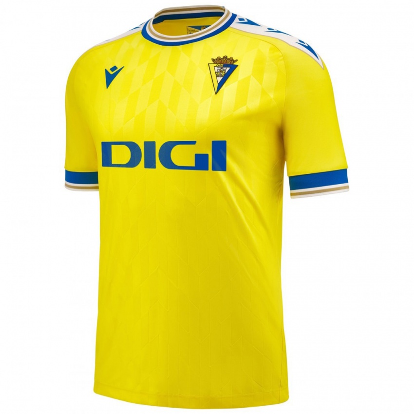 Hombre Camiseta Ana María Prián Pereira #1 Amarillo 1ª Equipación 2023/24 La Camisa