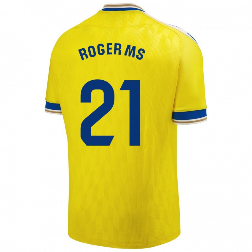 Hombre Camiseta Roger Martí #21 Amarillo 1ª Equipación 2023/24 La Camisa