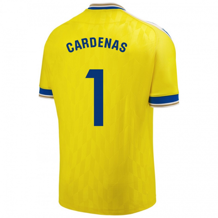 Hombre Camiseta Raquel Cárdenas #1 Amarillo 1ª Equipación 2023/24 La Camisa