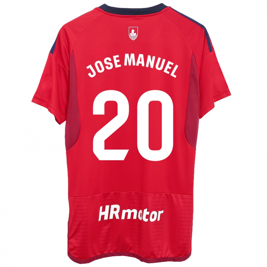 Hombre Camiseta José Manuel Arnáiz #20 Rojo 1ª Equipación 2023/24 La Camisa
