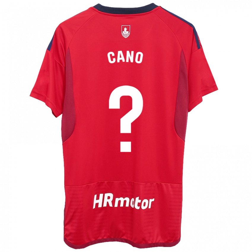 Hombre Camiseta Javi Caño #0 Rojo 1ª Equipación 2023/24 La Camisa