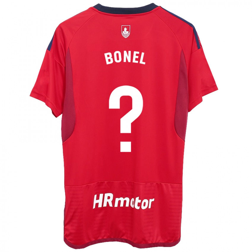 Hombre Camiseta Aimar Bonel #0 Rojo 1ª Equipación 2023/24 La Camisa