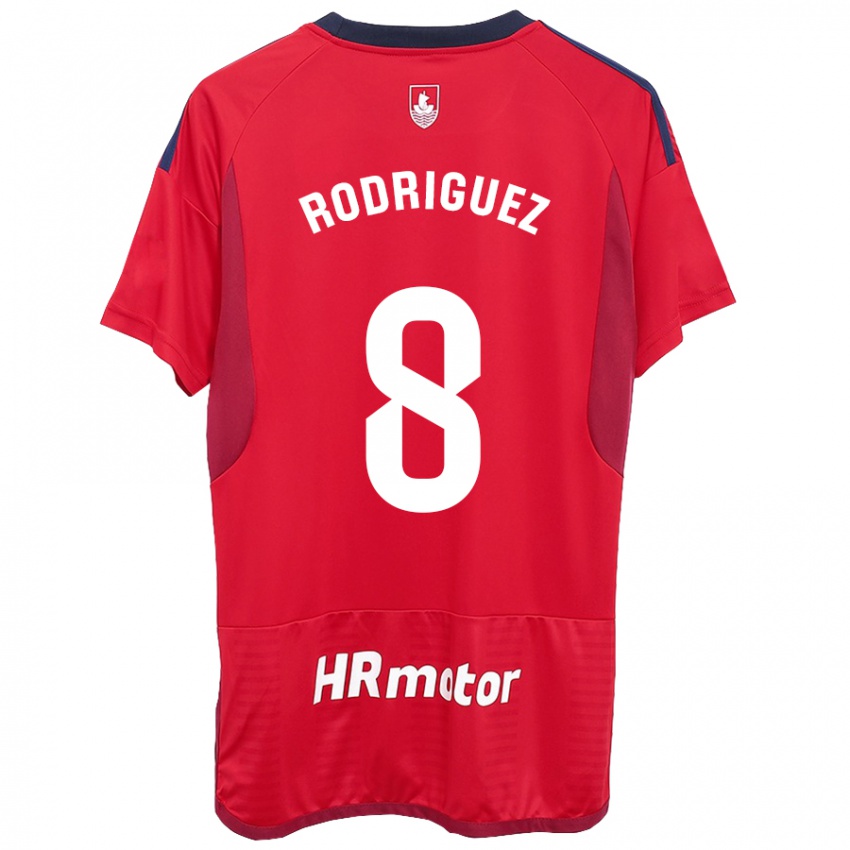 Hombre Camiseta Vanessa Rodríguez Iribarren #8 Rojo 1ª Equipación 2023/24 La Camisa