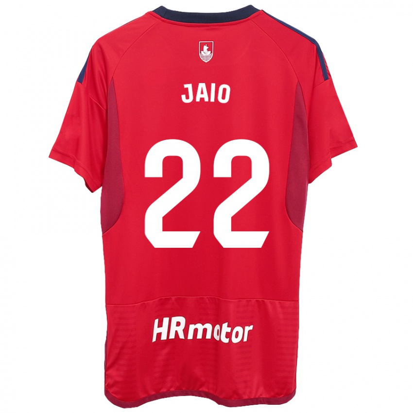 Hombre Camiseta Jaione Larraiotz Senosiain #22 Rojo 1ª Equipación 2023/24 La Camisa