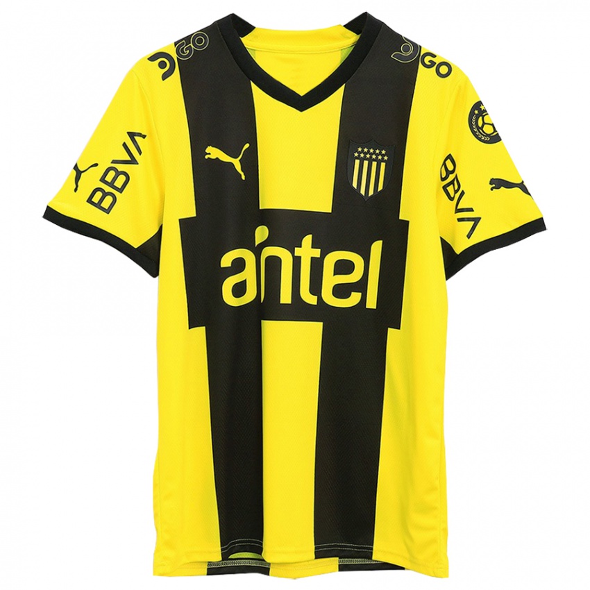 Hombre Camiseta Camilo Mayada #16 Amarillo Negro 1ª Equipación 2023/24 La Camisa