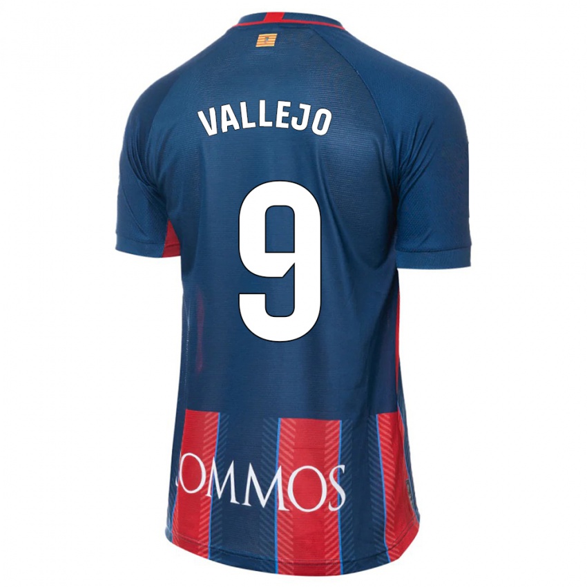Hombre Camiseta Hugo Vallejo #9 Armada 1ª Equipación 2023/24 La Camisa