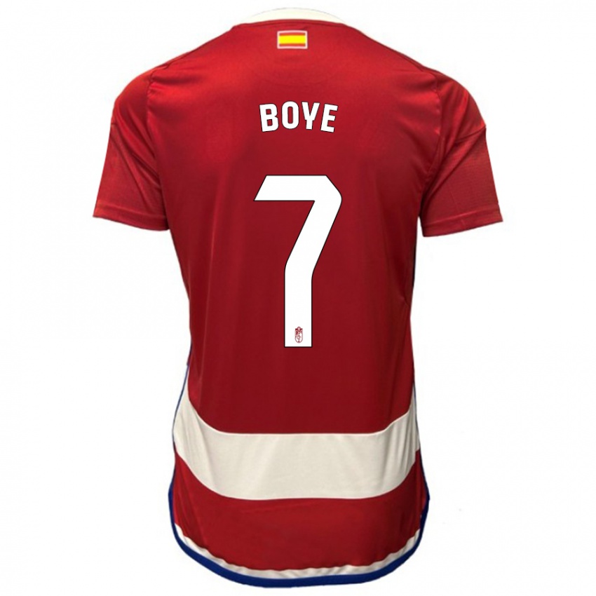 Hombre Camiseta Lucas Boyé #7 Rojo 1ª Equipación 2023/24 La Camisa