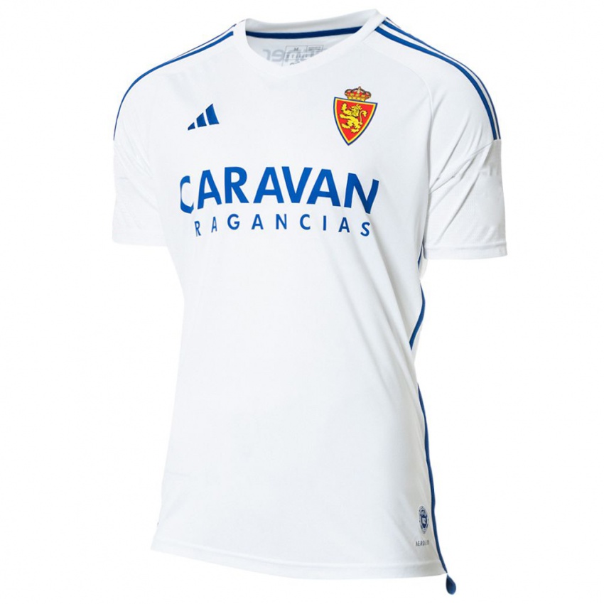 Hombre Camiseta Manu Vallejo #19 Blanco 1ª Equipación 2023/24 La Camisa