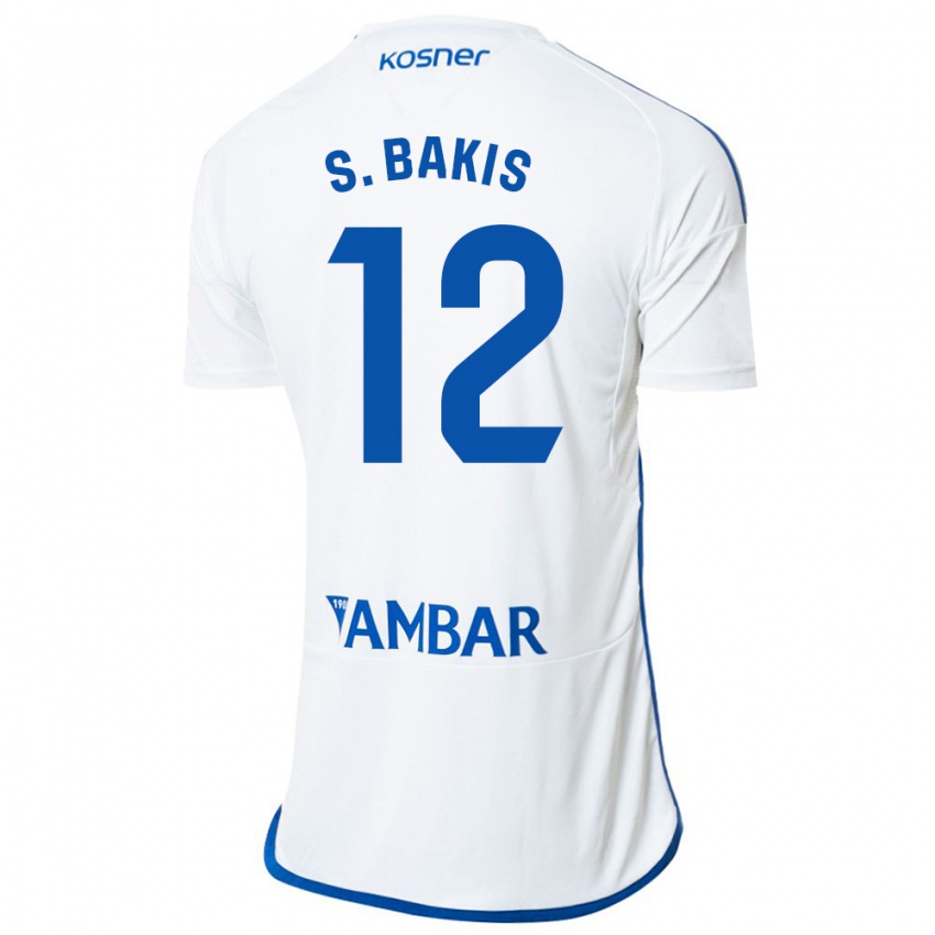 Hombre Camiseta Sinan Bakış #12 Blanco 1ª Equipación 2023/24 La Camisa