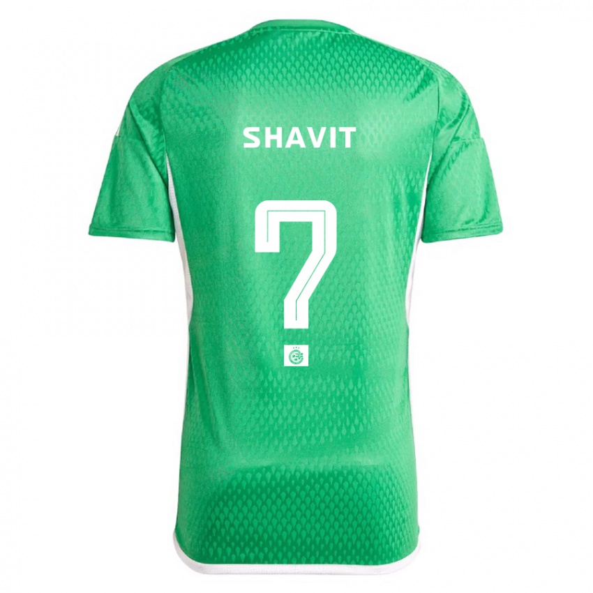 Hombre Camiseta Noam Shavit #0 Blanco Azul 1ª Equipación 2023/24 La Camisa