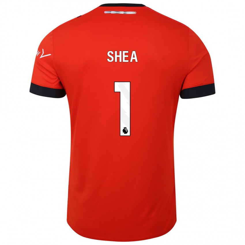 Hombre Camiseta James Shea #1 Rojo 1ª Equipación 2023/24 La Camisa