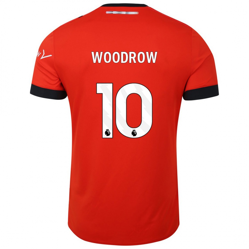 Hombre Camiseta Cauley Woodrow #10 Rojo 1ª Equipación 2023/24 La Camisa