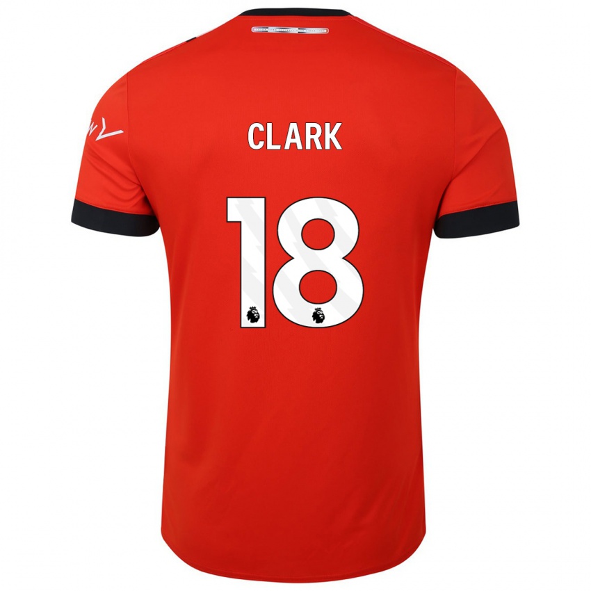 Hombre Camiseta Jordan Clark #18 Rojo 1ª Equipación 2023/24 La Camisa