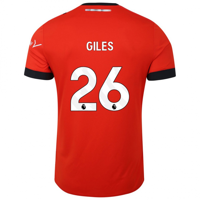 Hombre Camiseta Ryan Giles #26 Rojo 1ª Equipación 2023/24 La Camisa