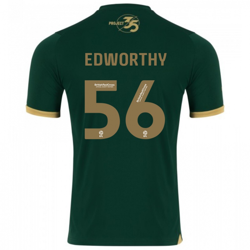 Hombre Camiseta Kieran Edworthy #56 Verde 1ª Equipación 2023/24 La Camisa
