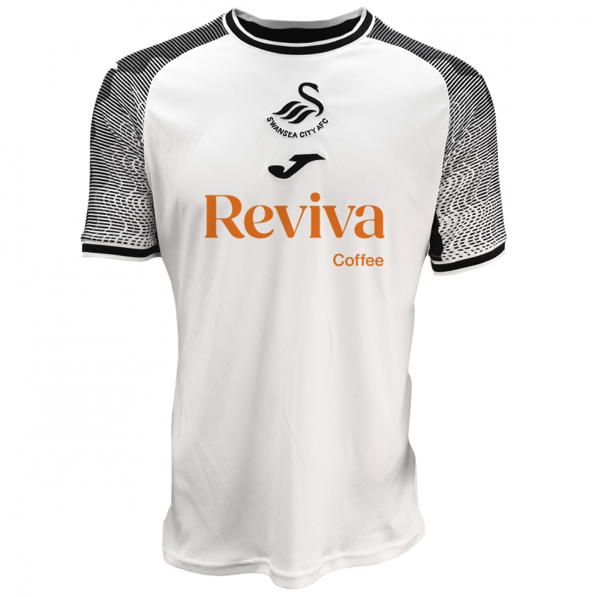 Hombre Camiseta Su Nombre #0 Blanco 1ª Equipación 2023/24 La Camisa