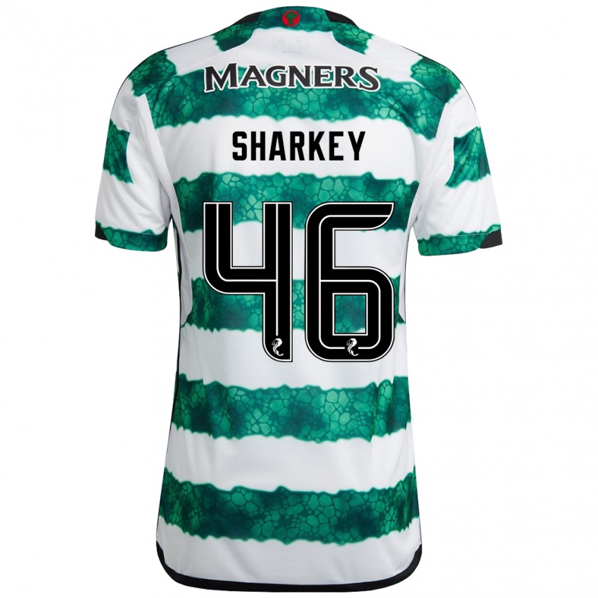 Hombre Camiseta Amy Sharkey #46 Verde 1ª Equipación 2023/24 La Camisa