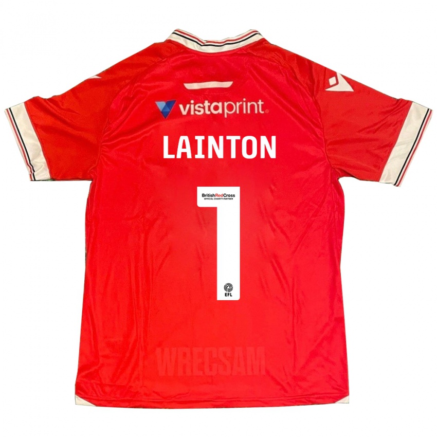 Hombre Camiseta Rob Lainton #1 Rojo 1ª Equipación 2023/24 La Camisa