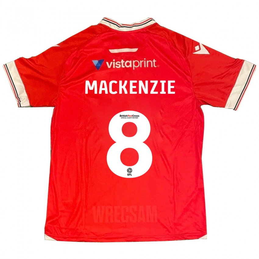 Hombre Camiseta Libby Mackenzie #8 Rojo 1ª Equipación 2023/24 La Camisa