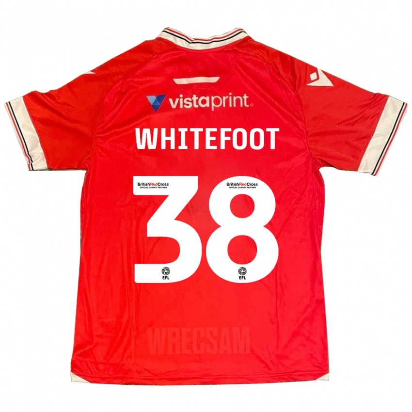 Hombre Camiseta Lily Whitefoot #38 Rojo 1ª Equipación 2023/24 La Camisa